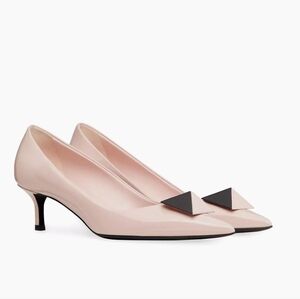 Valentino Garavani One Stud patent leather pumps